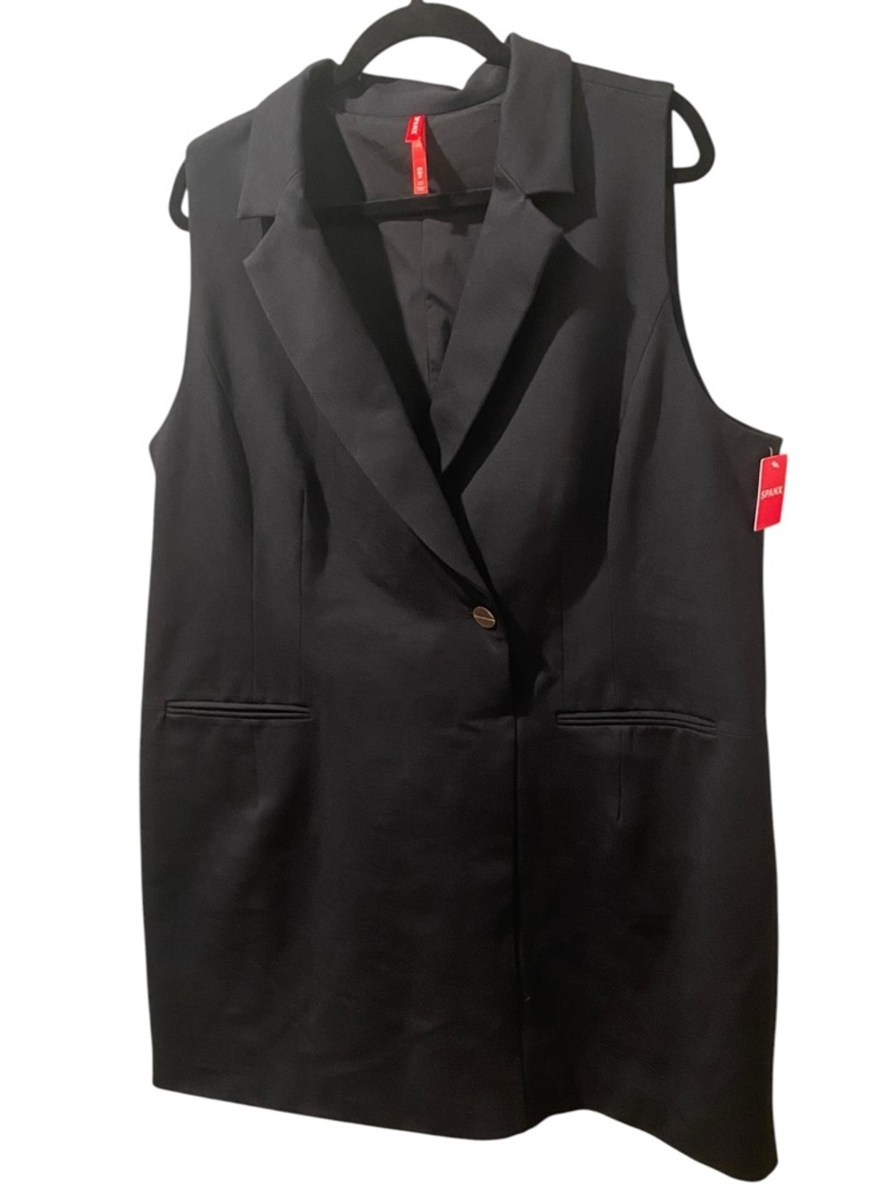 SPANX Black The Perfect Vest Sleeveless Dress Size 2X - Picture 2 of 7